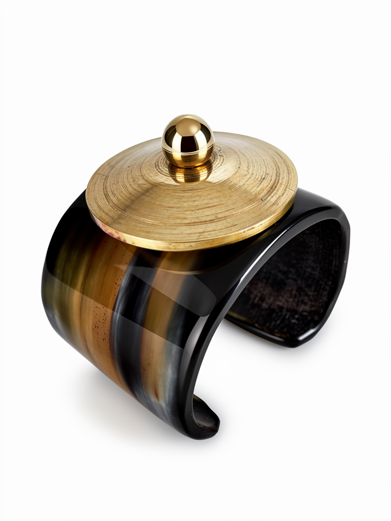 Bracelet grand disque de bronze