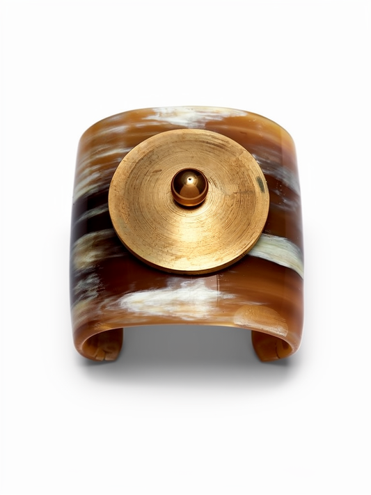 Bracelet avec disque en bronze