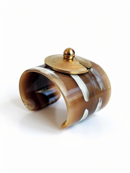 Bracelet avec disque en bronze