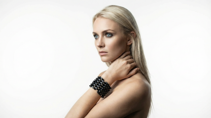 Bracelet corne et argent 925