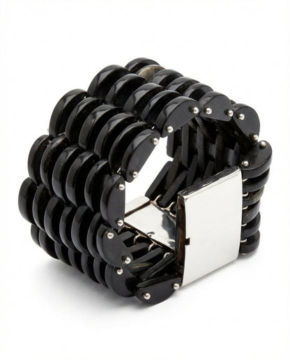 Bracelet corne et argent 925