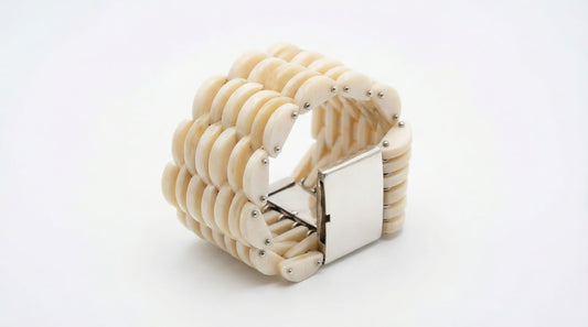 Bracelet  os monté et argent 925