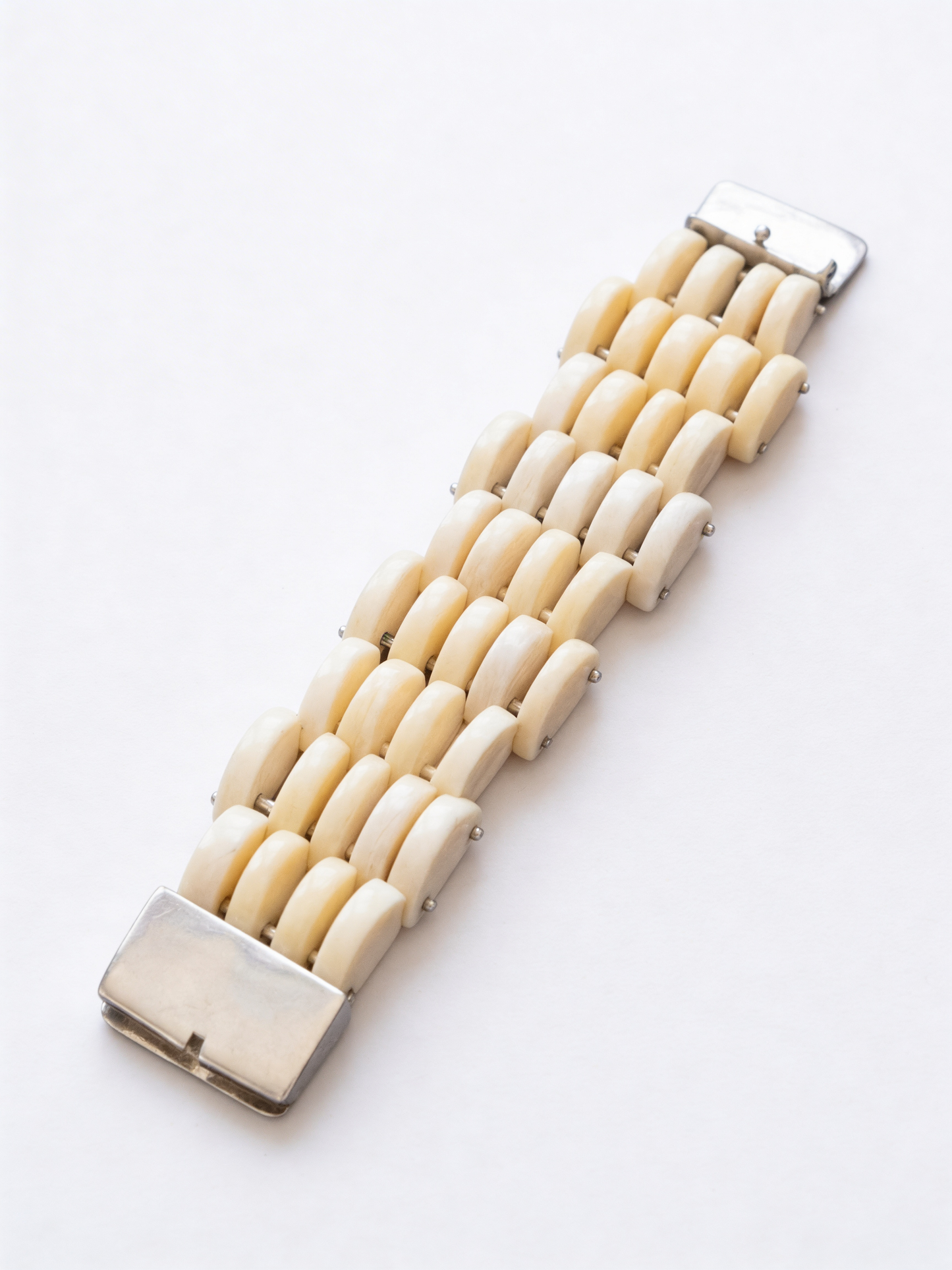 Bracelet  os monté et argent 925