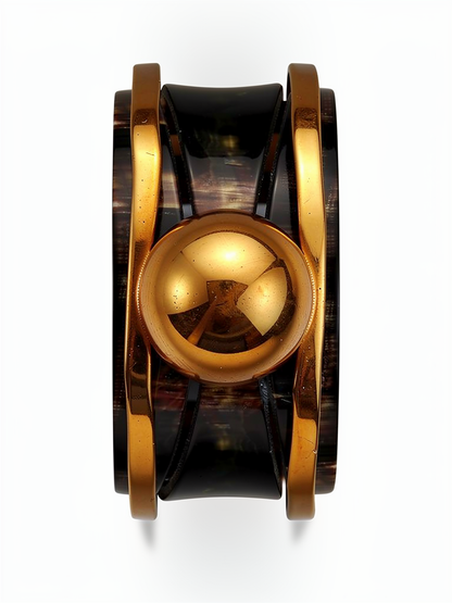 Bracelet avec boule dorée 24k