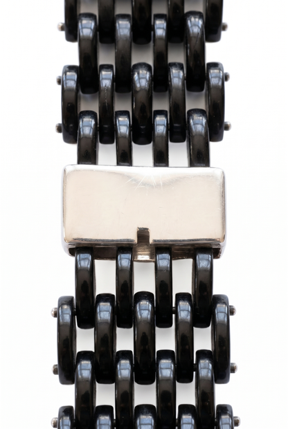 Bracelet Corne Noire & Argent 925